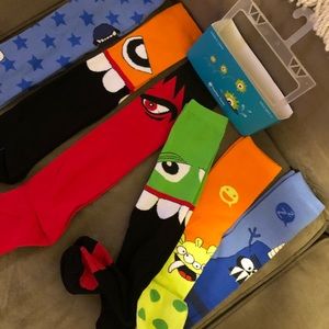 Happy October! 6 Knee High Monster Socks!